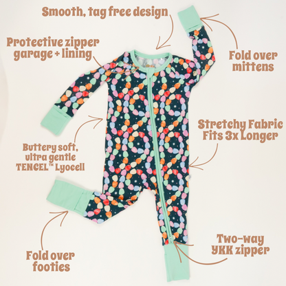 Convertible Zipper Romper - Gumdrop Grumbles