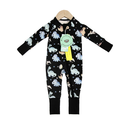 Convertible Zipper Romper - Dino-Snores