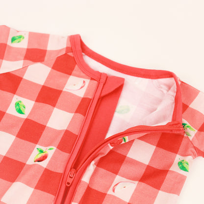 Convertible Zipper Romper - A Gingham Good Time